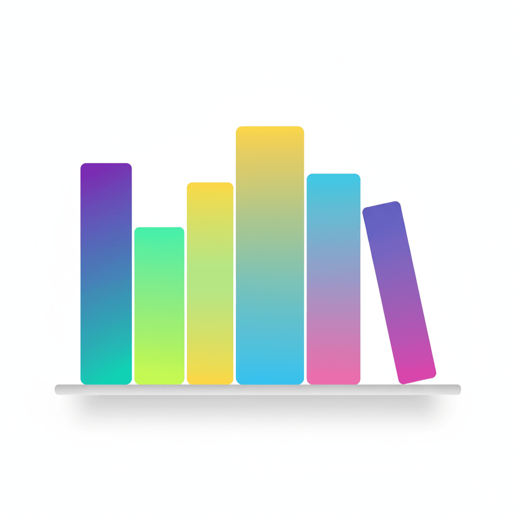 Stack of colorful books
