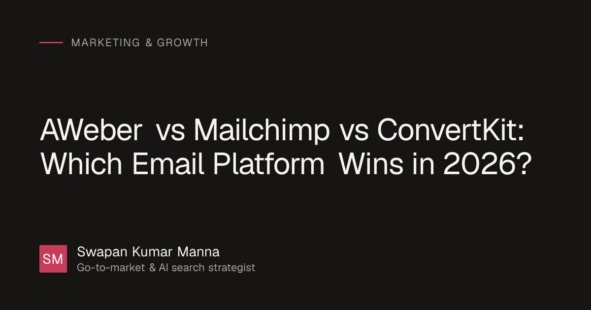 AWeber vs Mailchimp vs ConvertKit: Which Email Platform Wins in 2026?